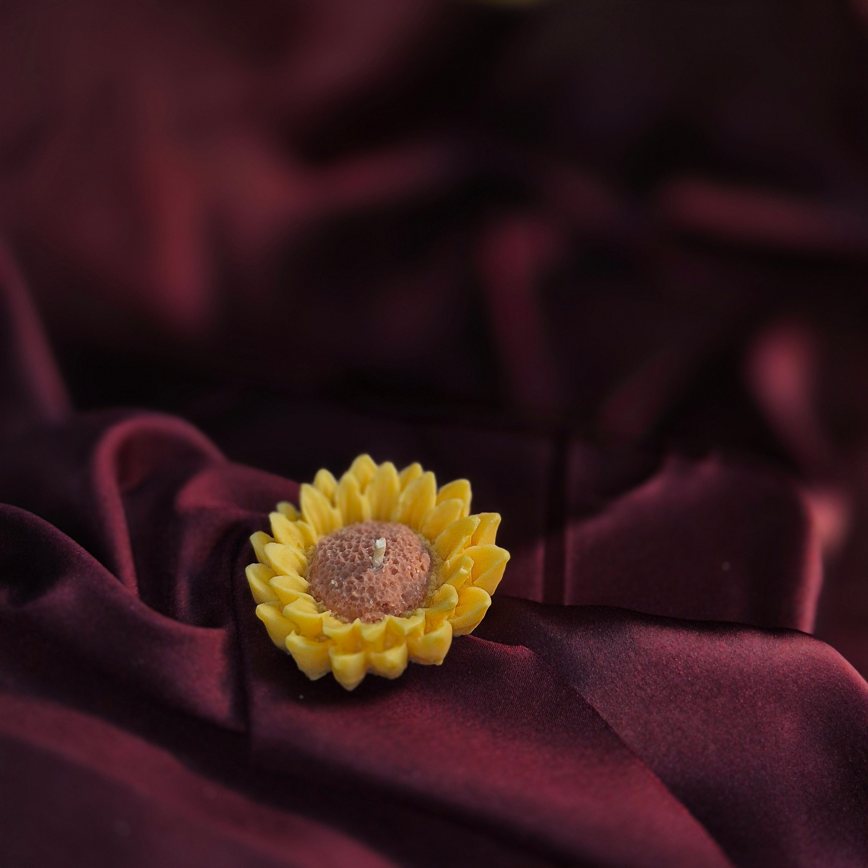 Double Petal Sunflower Candle