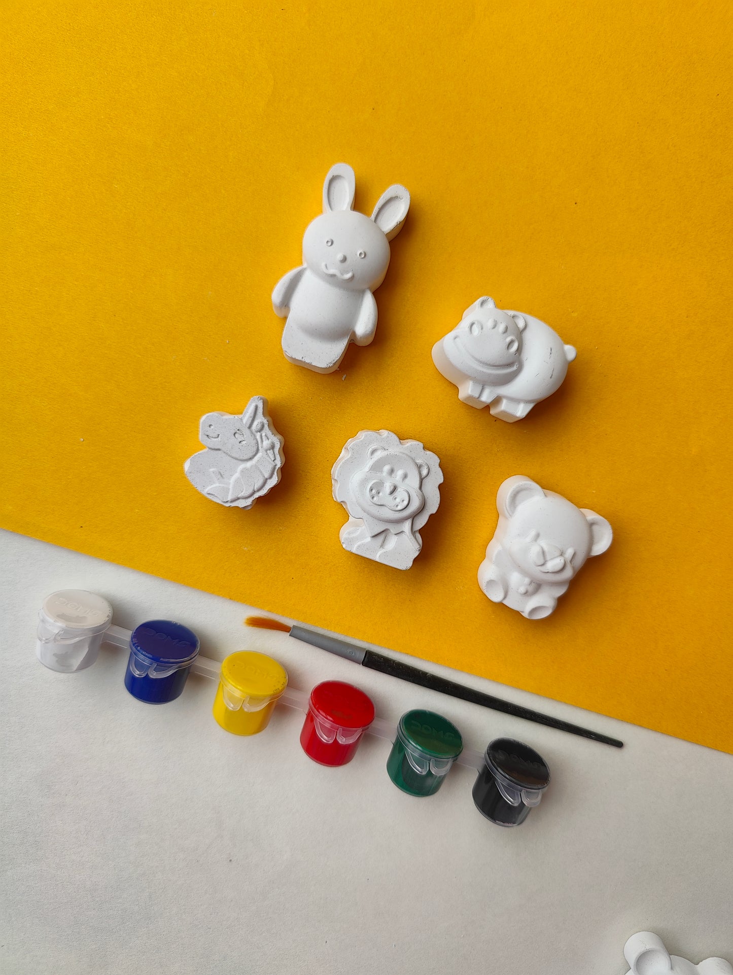 DIY Concrete - Animals Fridge Magnet Set