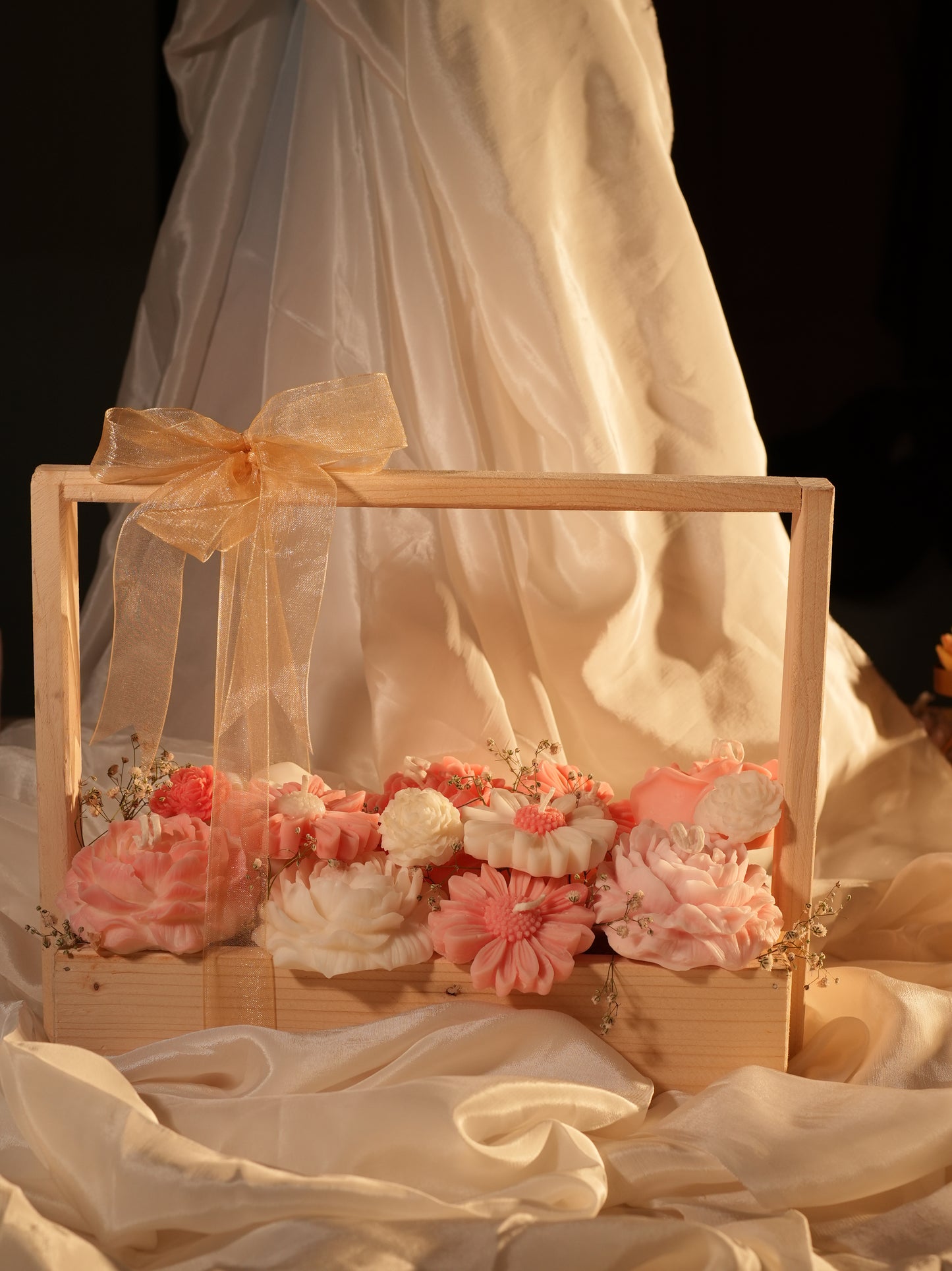 Custom Candle Flower Bouquet (10 Assorted flowers)