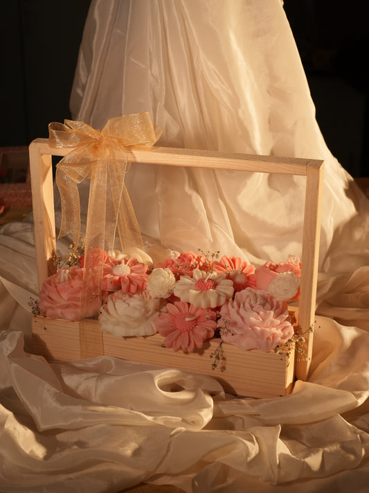 Custom Candle Flower Bouquet (10 Assorted flowers)