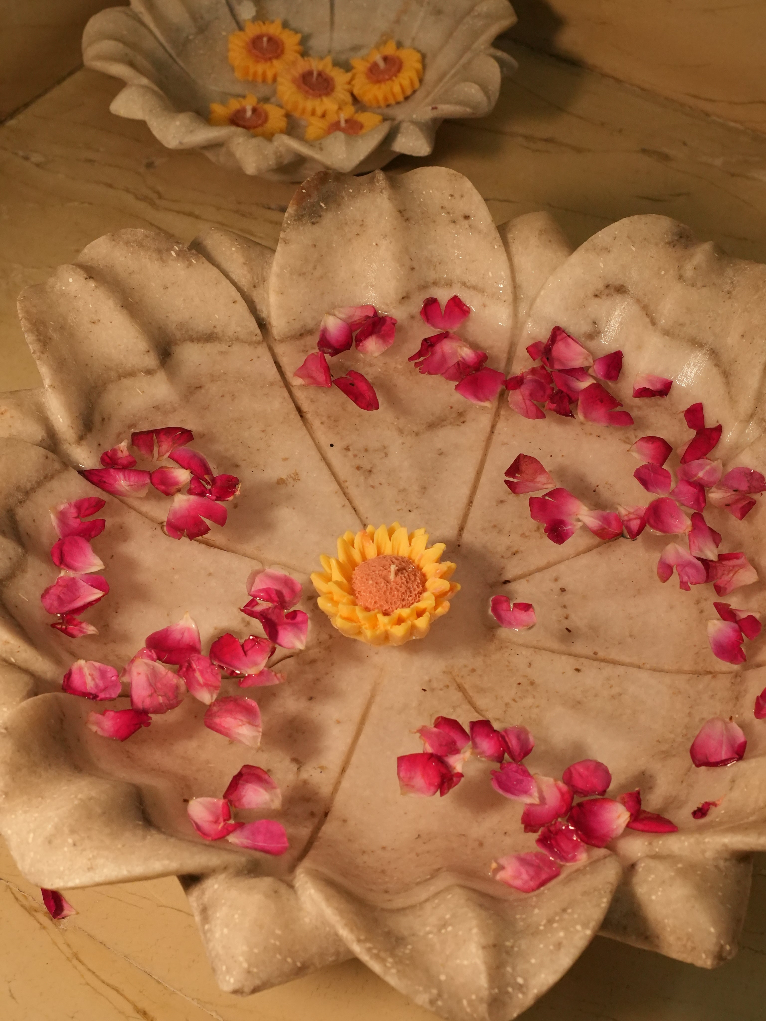 Double Petal Sunflower Candle