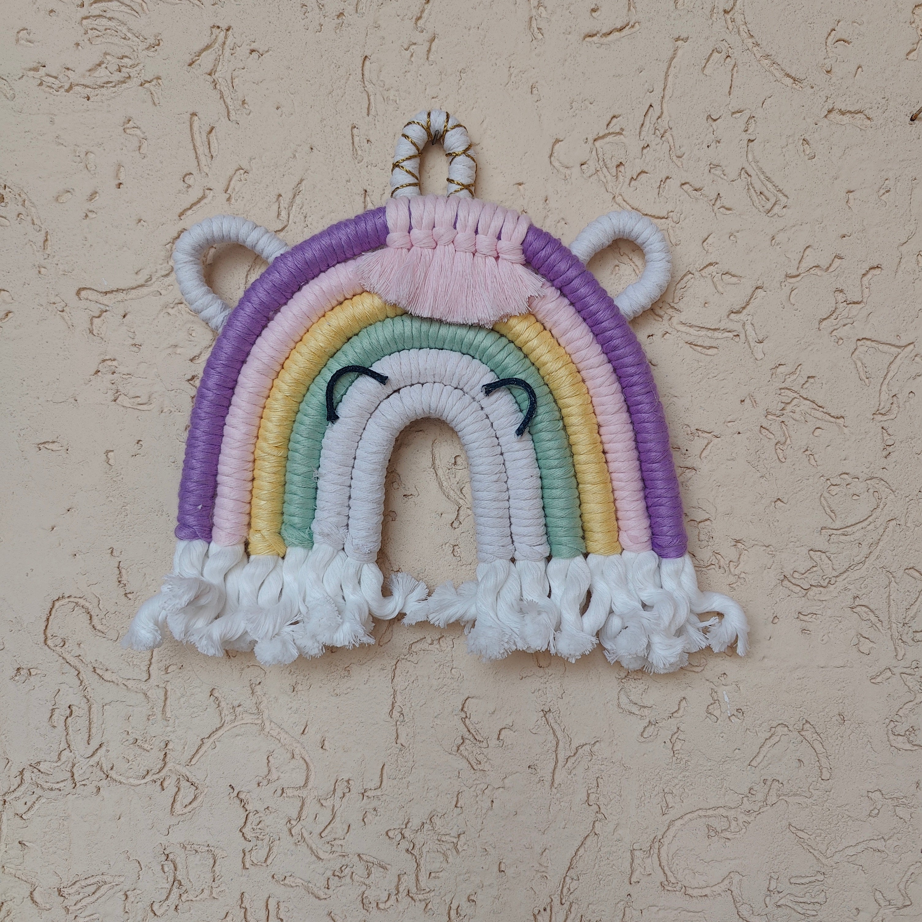 Macrame - Unicorn Nameplate