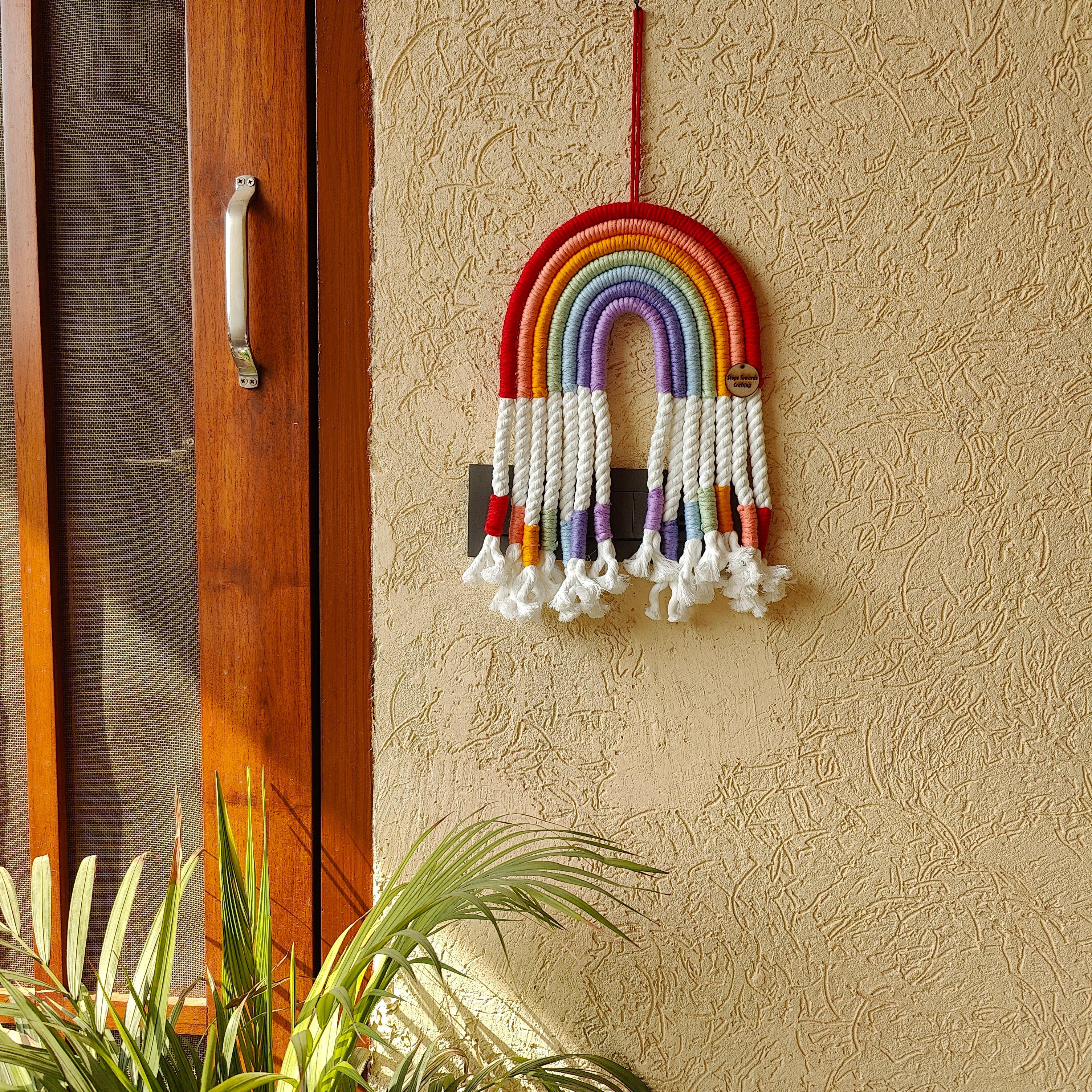 Macrame Nameboard - 7 Layer Extended Rainbow