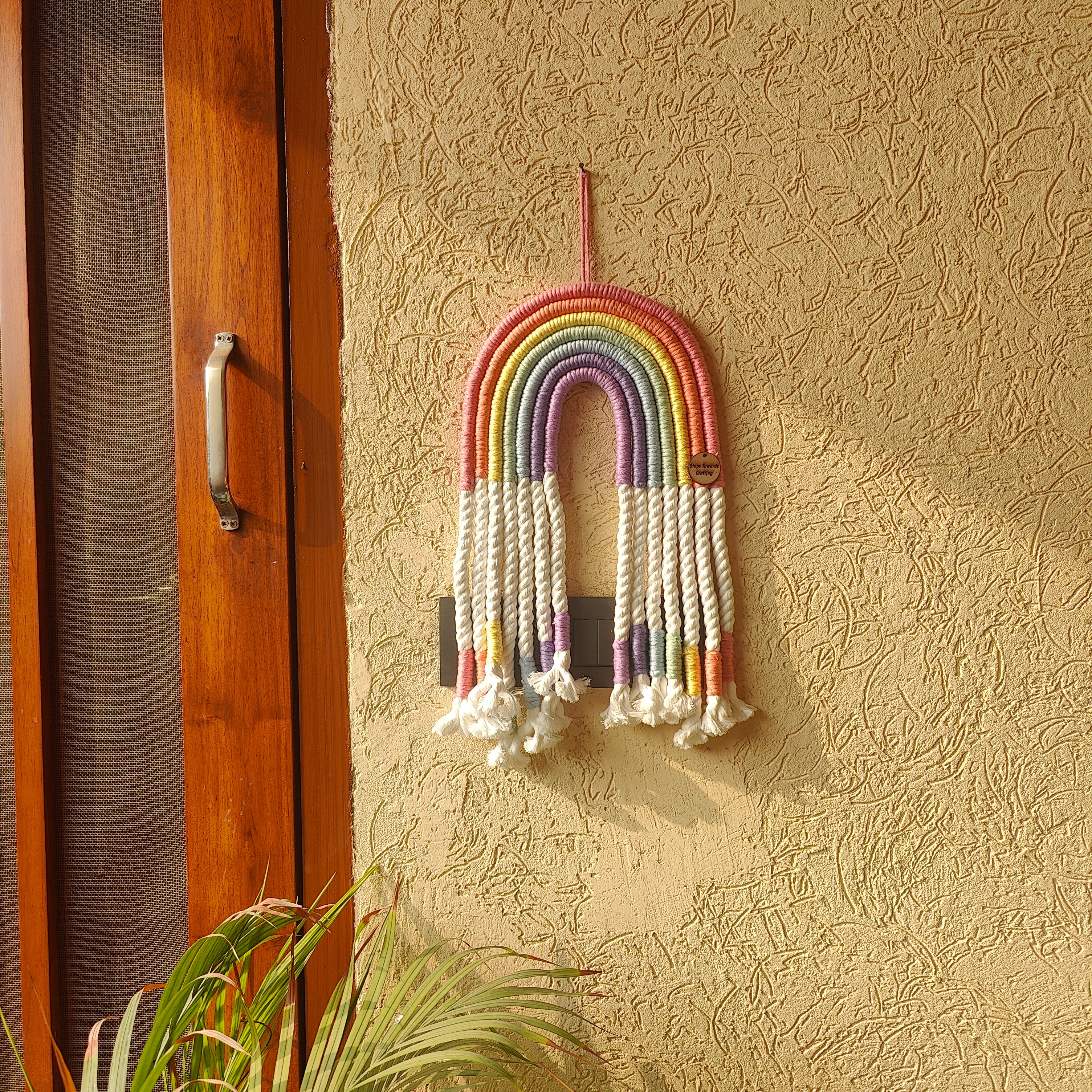 Macrame Nameboard - 7 Layer Extended Rainbow