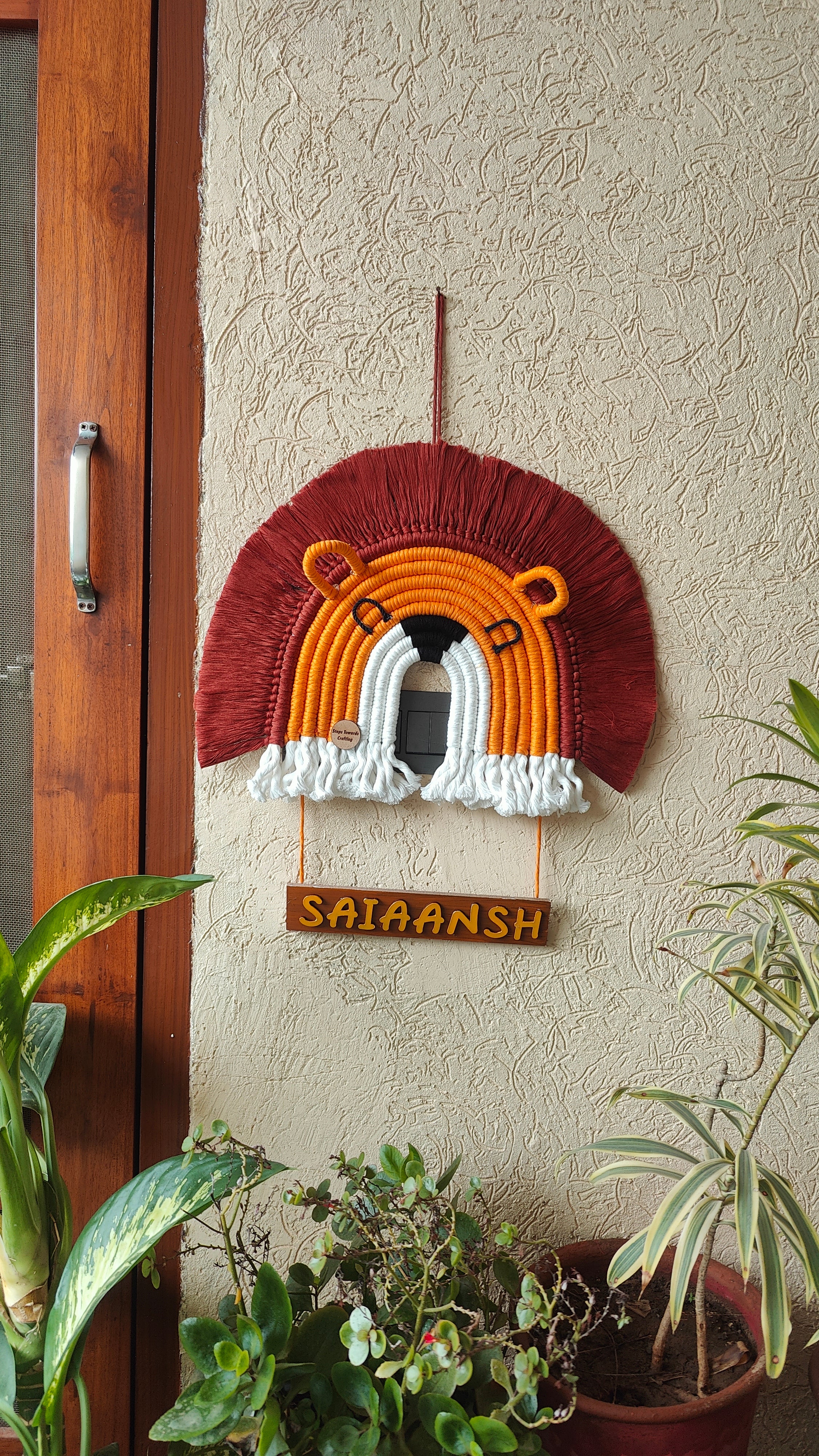 Macrame Tiger - Nameboard