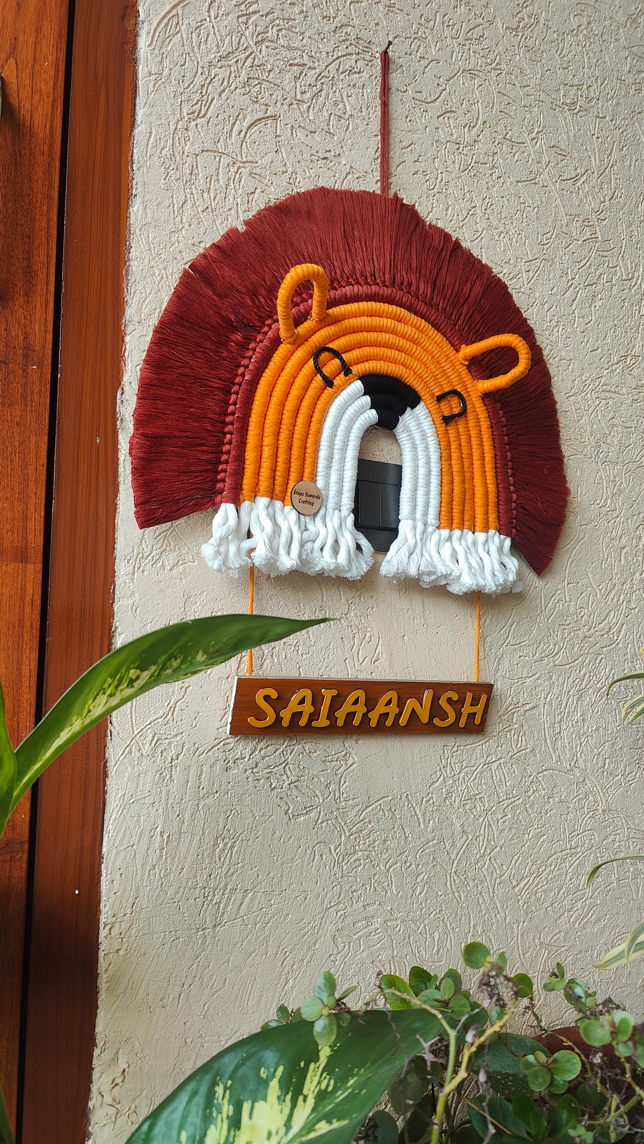 Macrame Tiger - Nameboard