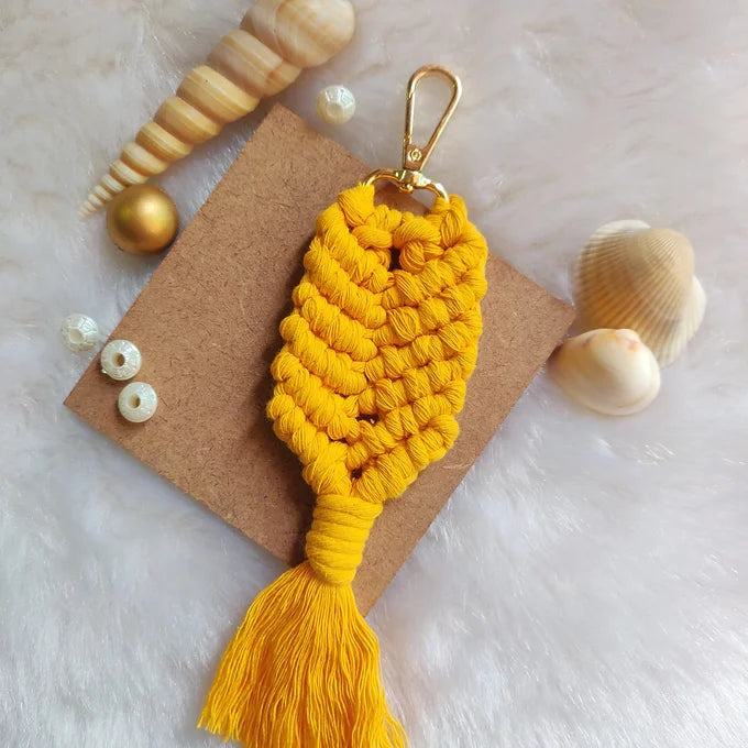 Macrame Keychain - Mermaid Design