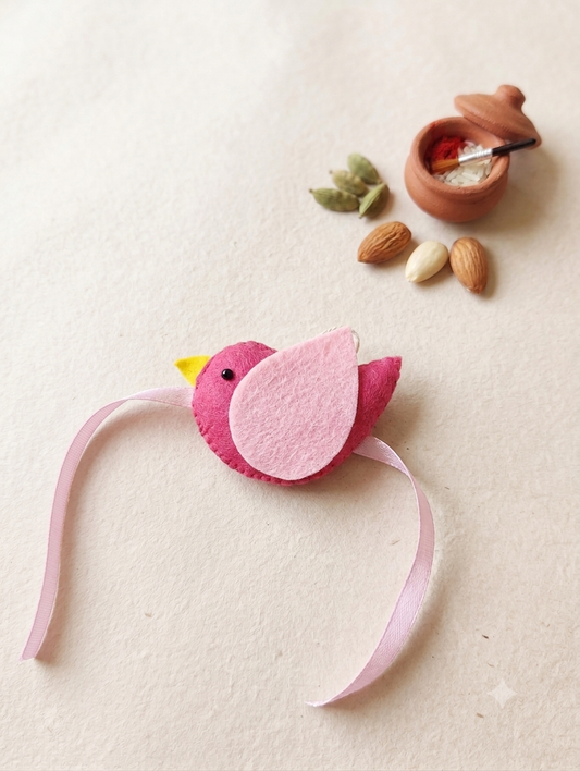 Felt - Bird Rakhi for kids