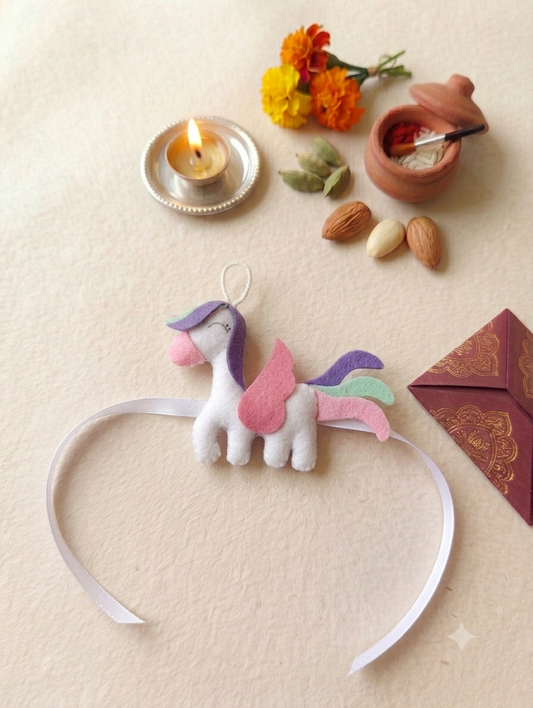Felt - Unicorn Style 2 Rakhi for kids