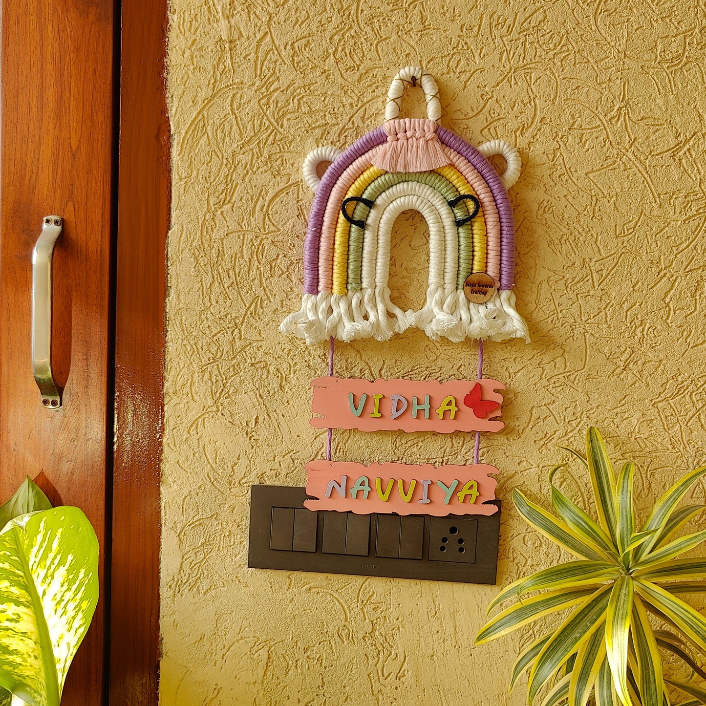 Macrame - Unicorn Nameplate