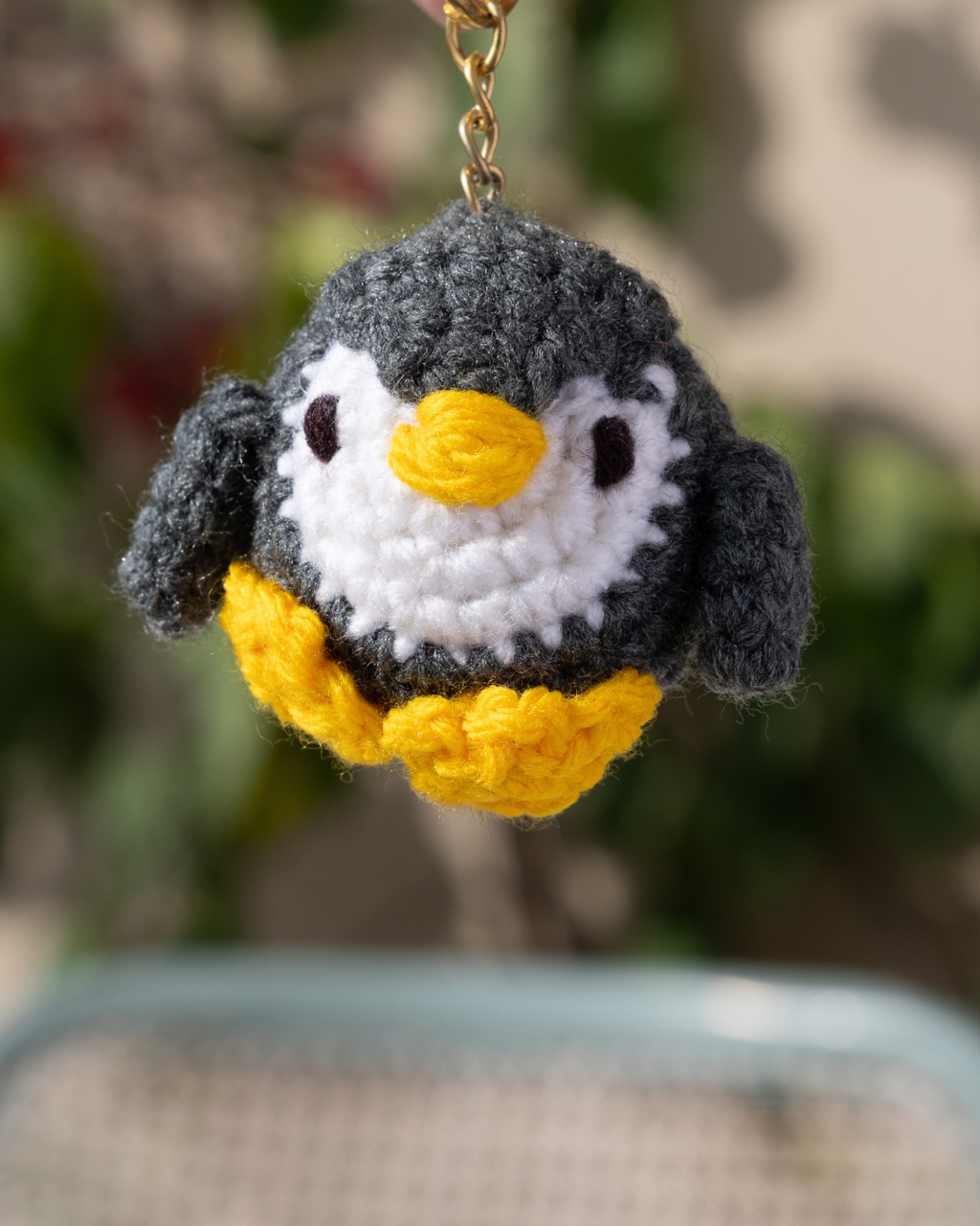 Crochet Penguin Keychain