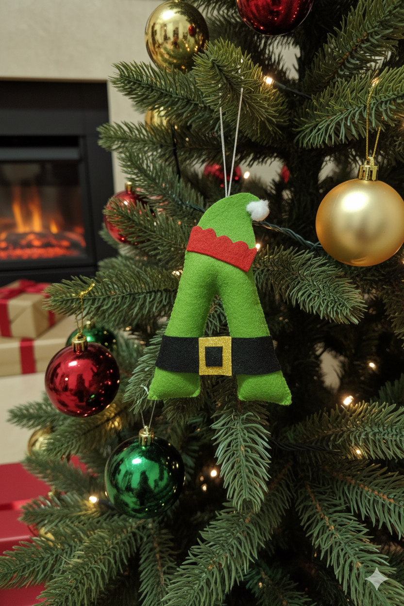 Felt Name Initial - Grinch (Green) Theme