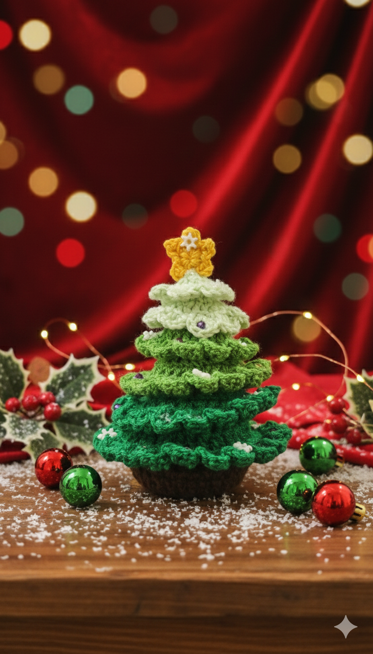 3D Crocheted Christmas Tree