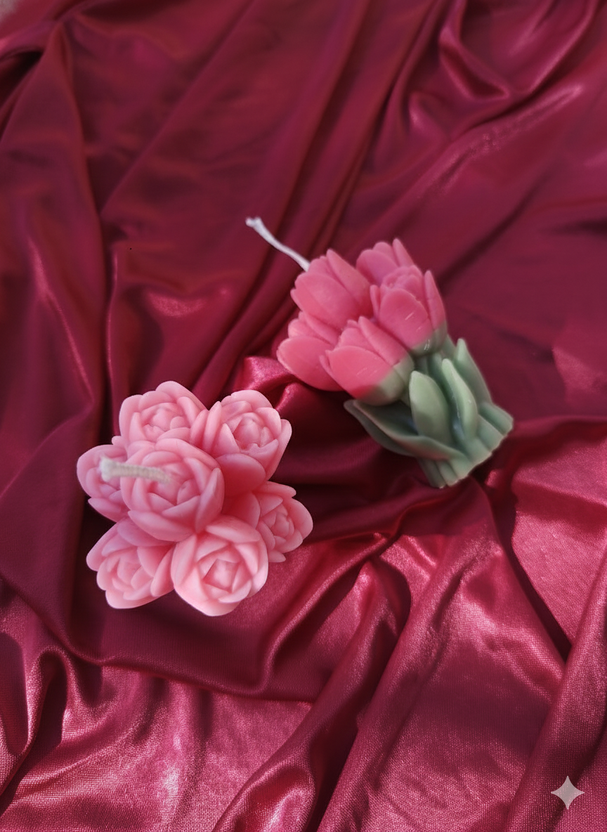 Valentine Collection - Tulip Bouquet Candle