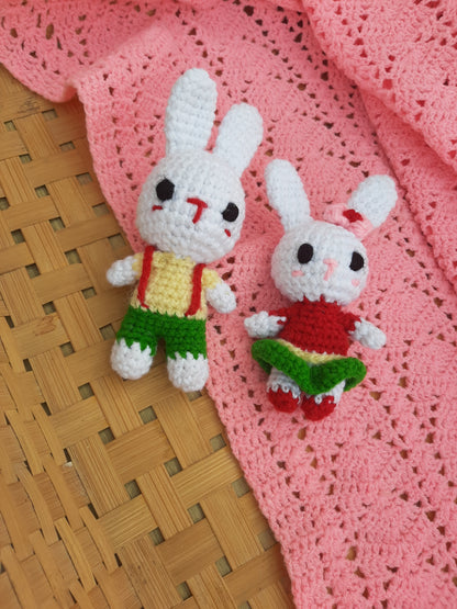 Crochet Mini Bunny - Pair