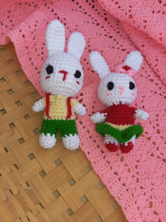 Crochet Mini Bunny - Pair