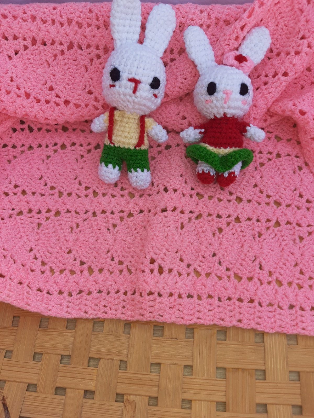 Crochet Mini Bunny - Pair
