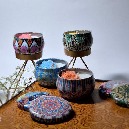 Premium Tin candle Gift - Set of 4