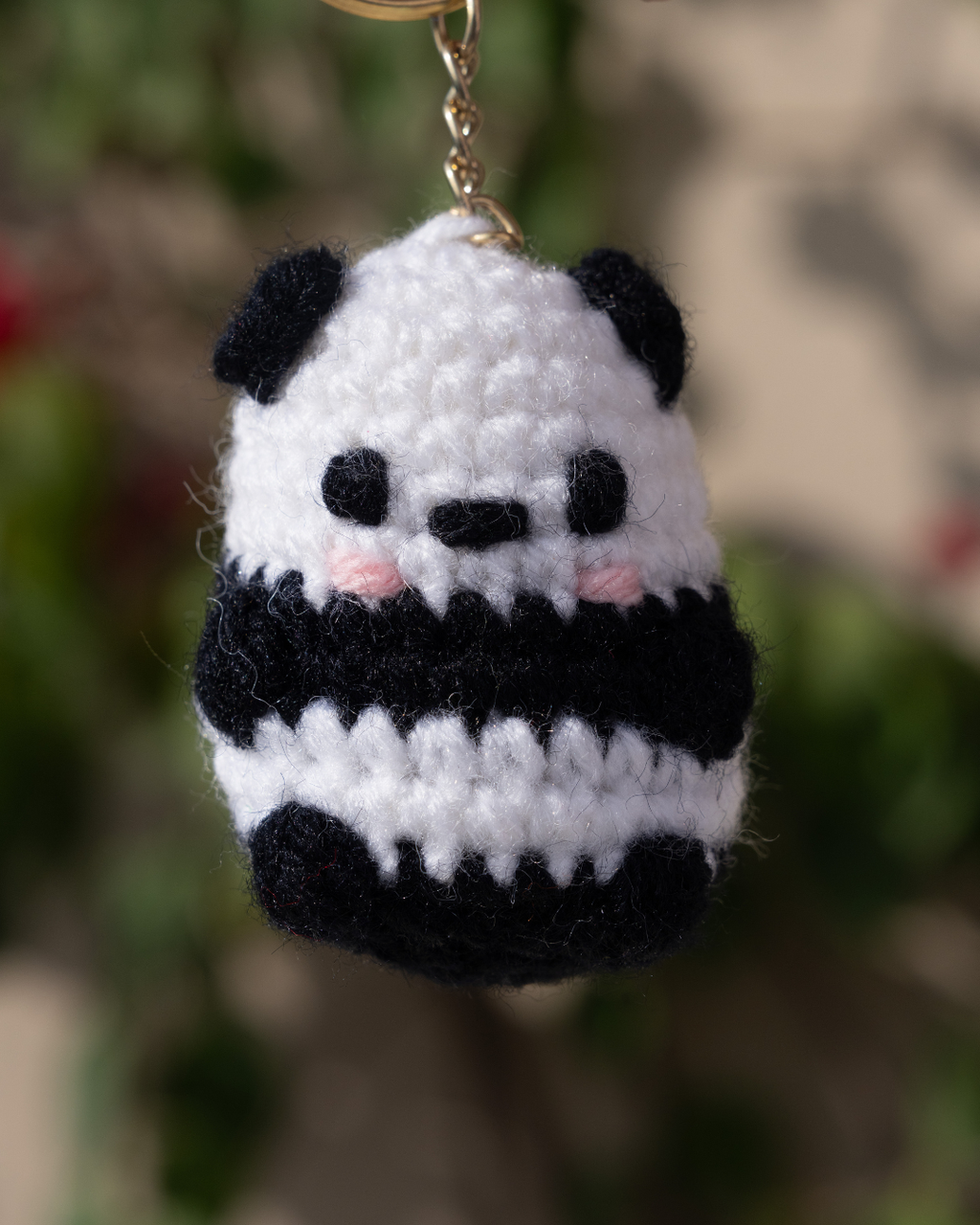 Crochet Panda Keychain