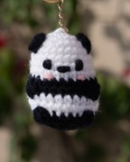 Crochet Panda Keychain