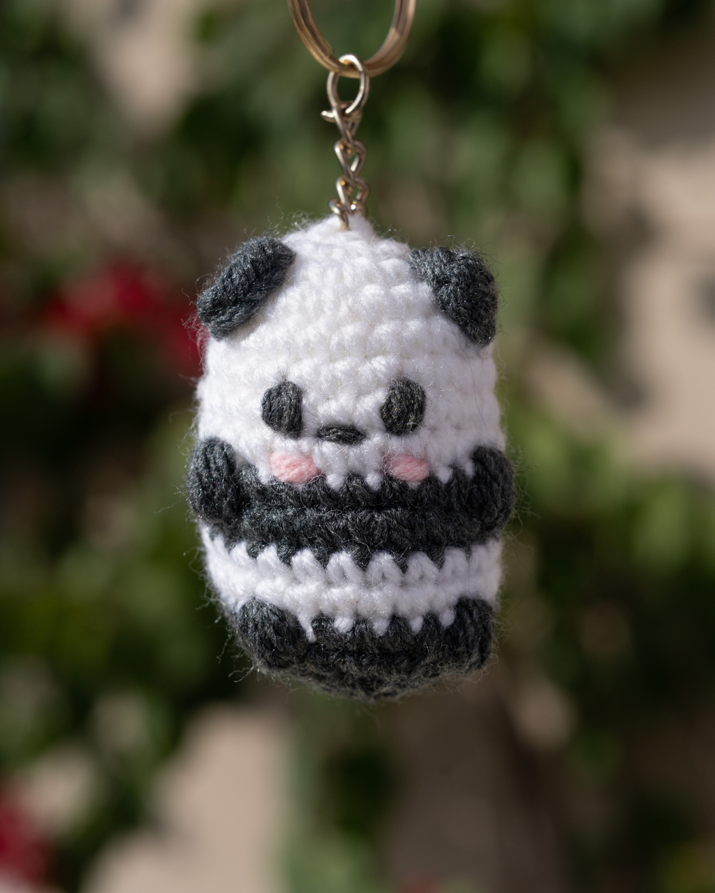 Crochet Panda Keychain