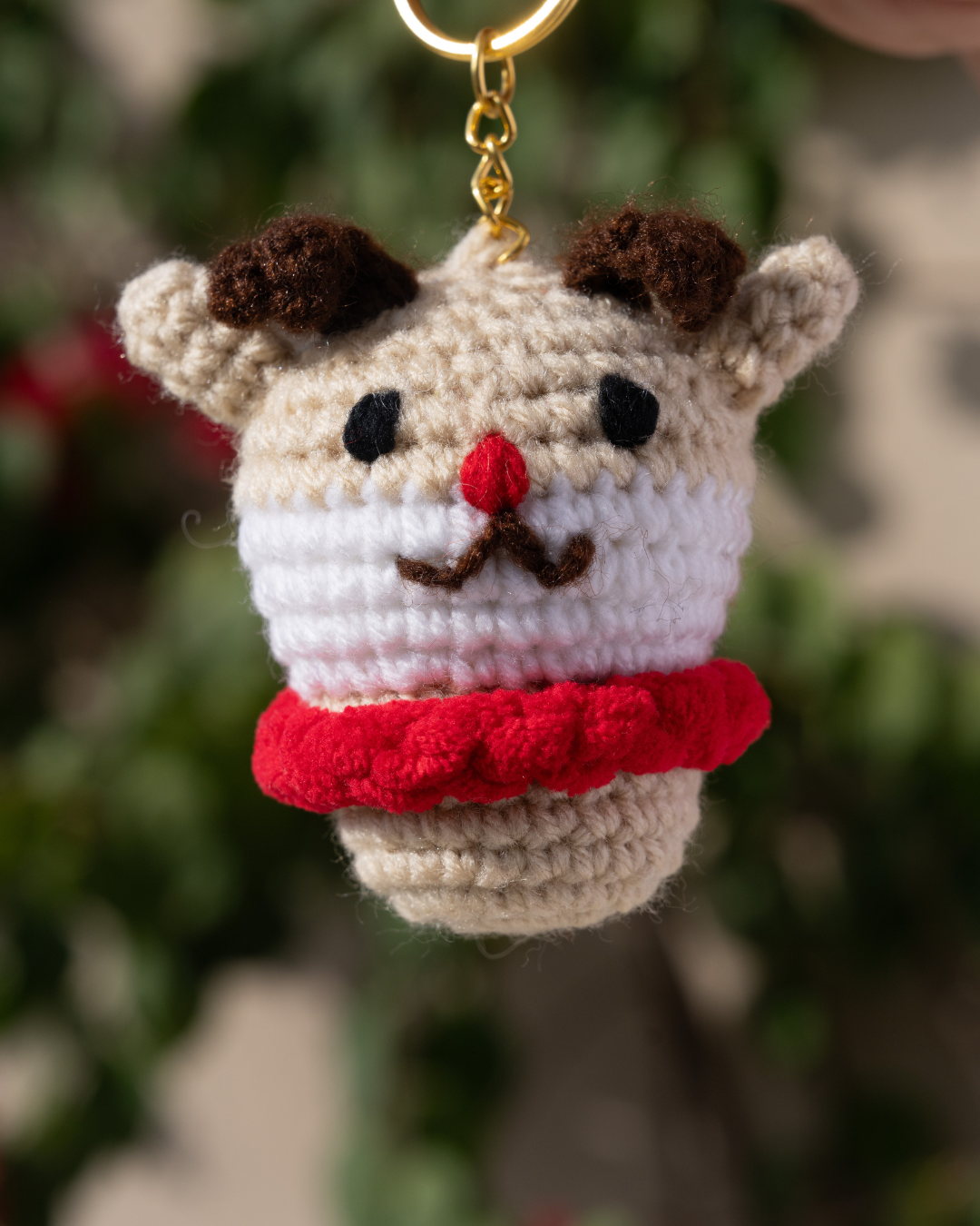 Crochet Reindeer Keychain