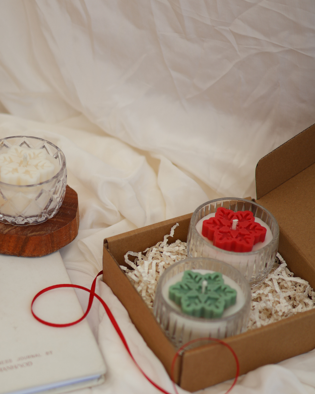 Snowflake Jar Candle