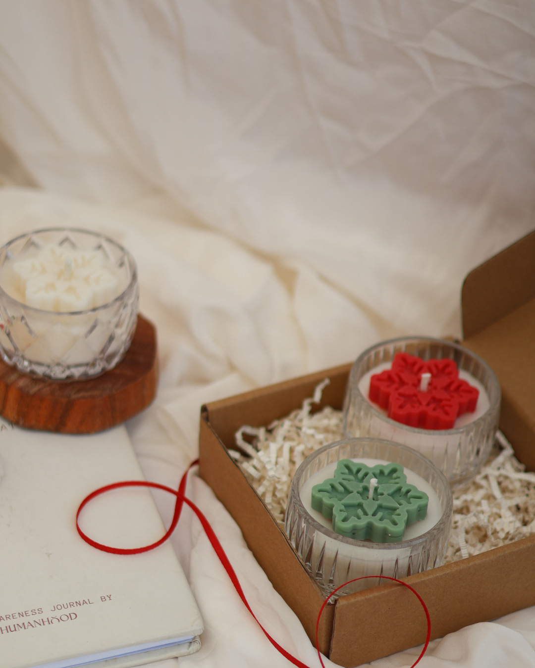 Snowflake Jar Candle