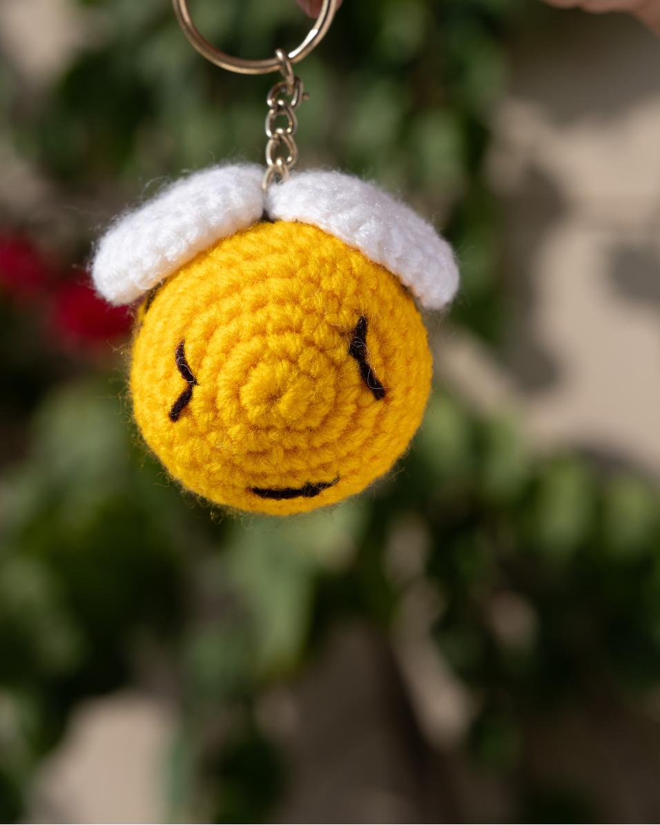 Crochet Bee Keychain