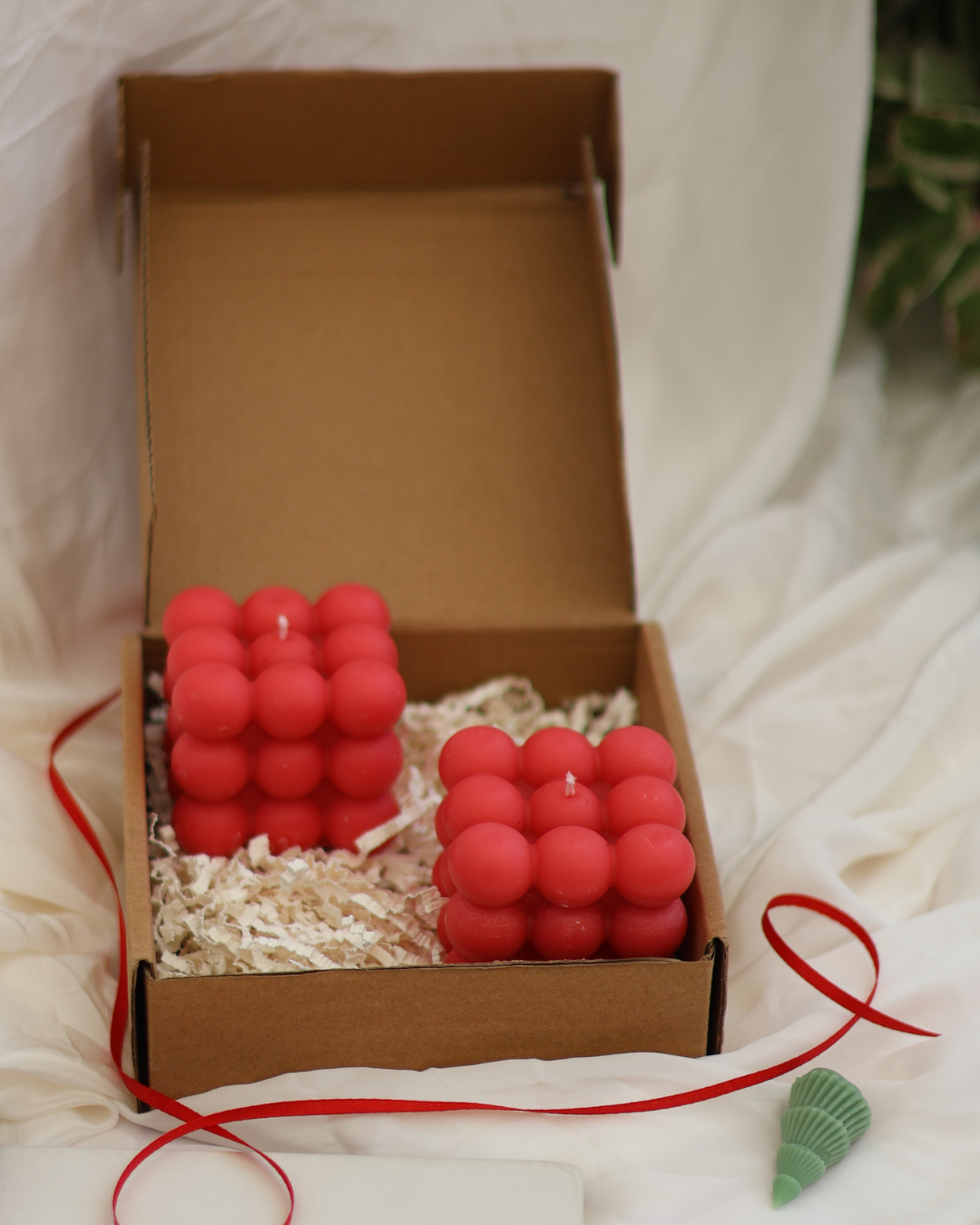 Large Bubble Cube Candle