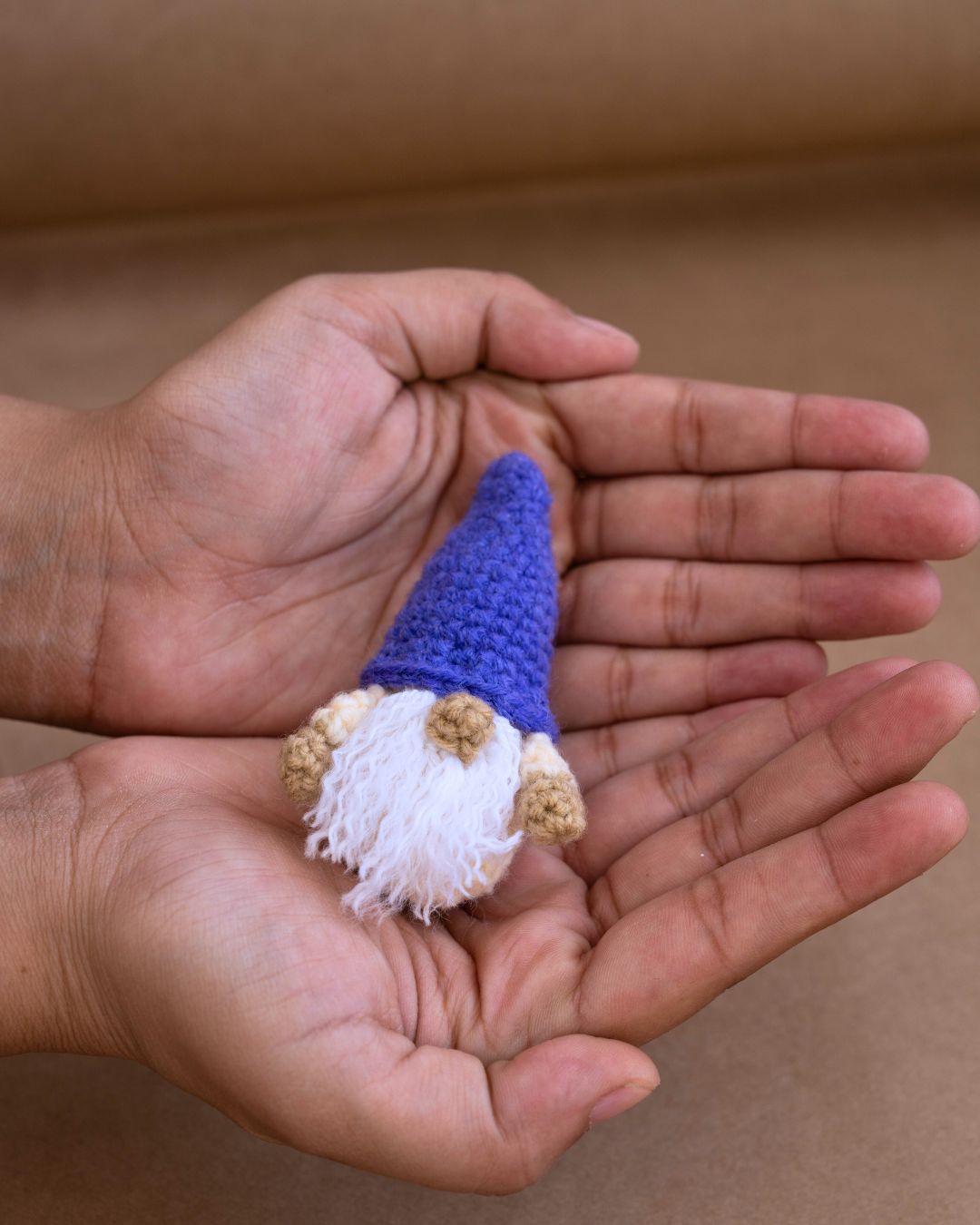 Crochet Gnome Keychain