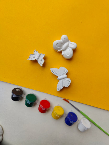 DIY Concrete - Butterflies Fridge Magnet Set