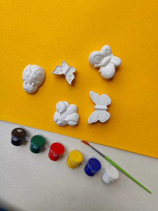 DIY Concrete - Butterflies Fridge Magnet Set