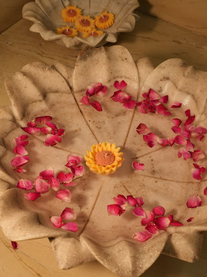 Double Petal Sunflower Candle