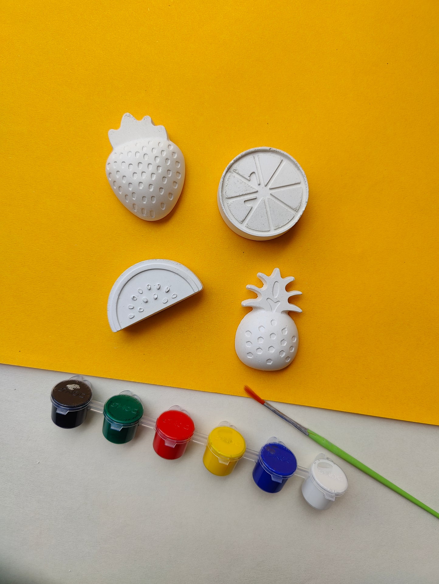 DIY Concrete - Fruits Coloring Set