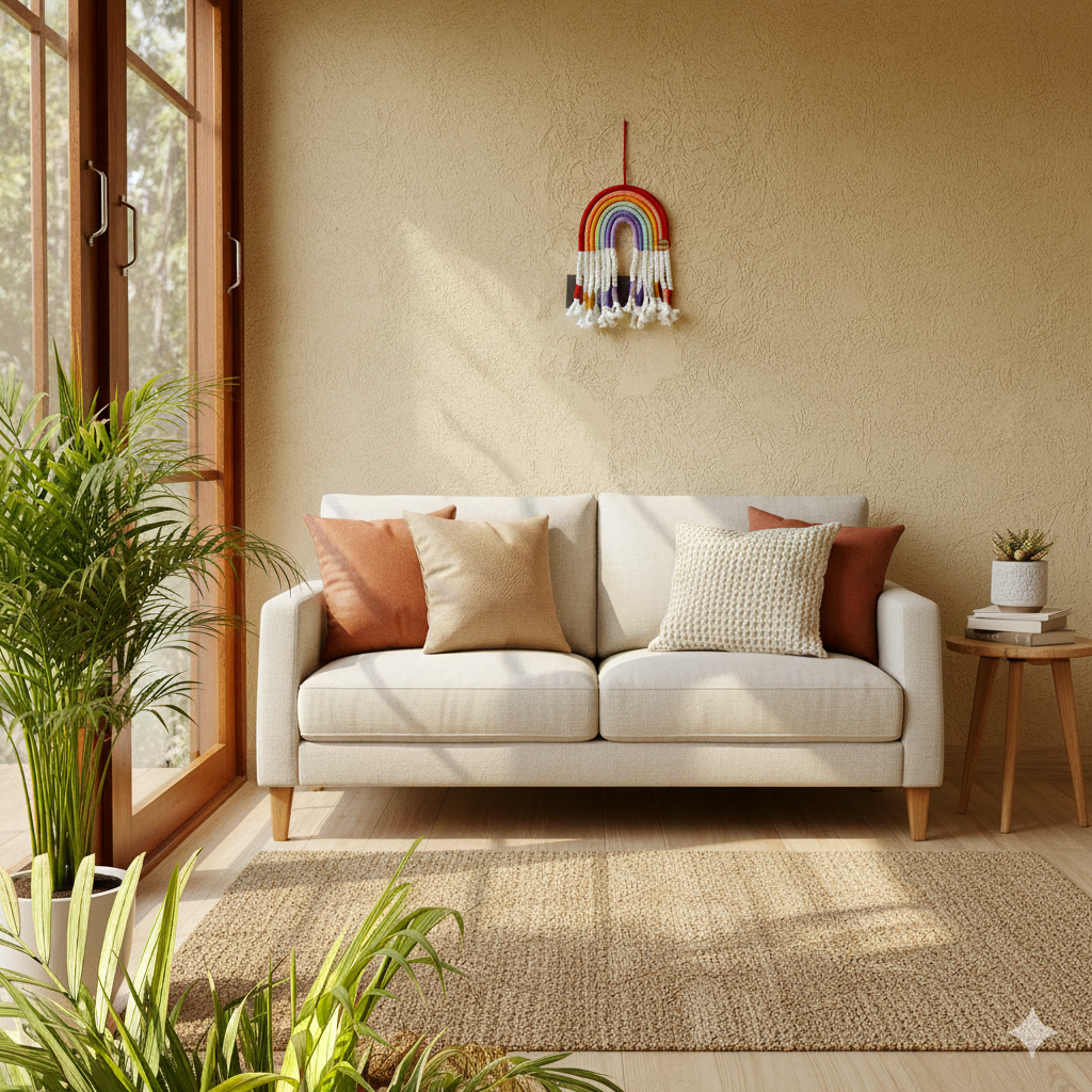 Macrame Nameboard - 7 Layer Extended Rainbow