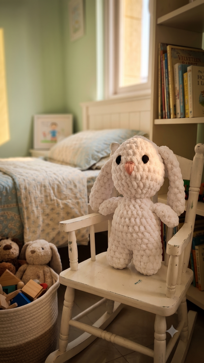 Crochet Plush Velvet Floppy-Ear Bunny