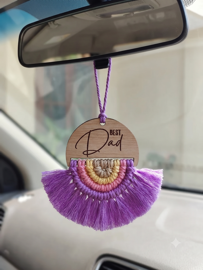 Macrame Semi circular Fridge Magnet / Hanging