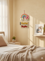 Handmade Macrame Rainbow Wall Hanging - 7 Layer Butterfly