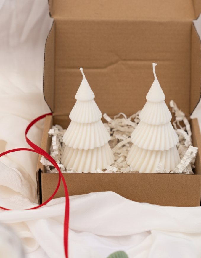 Tiered Christmas Tree Candles
