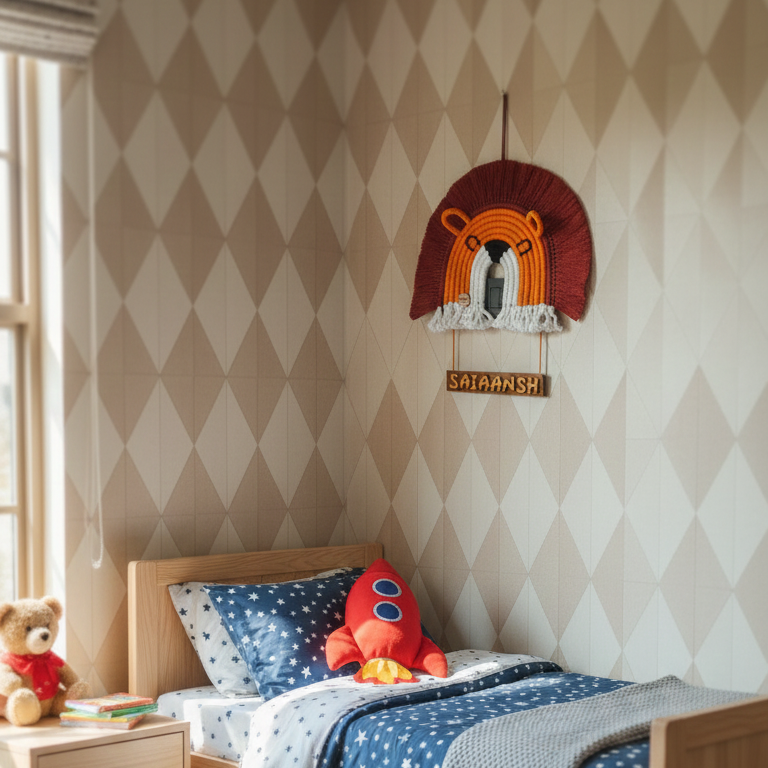 Macrame Tiger - Nameboard