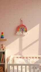 Macrame Nameboard - 5 Layer Mini Rainbow
