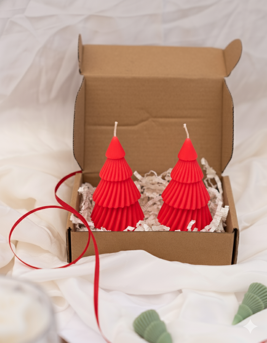 Tiered Christmas Tree Candles