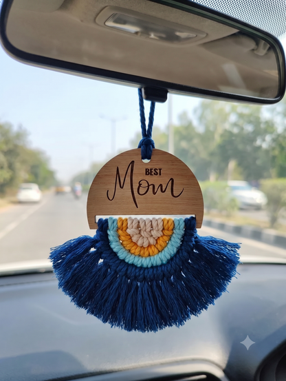 Macrame Semi circular Fridge Magnet / Hanging