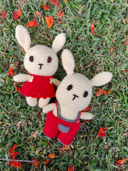 Crochet Bunny - Pair