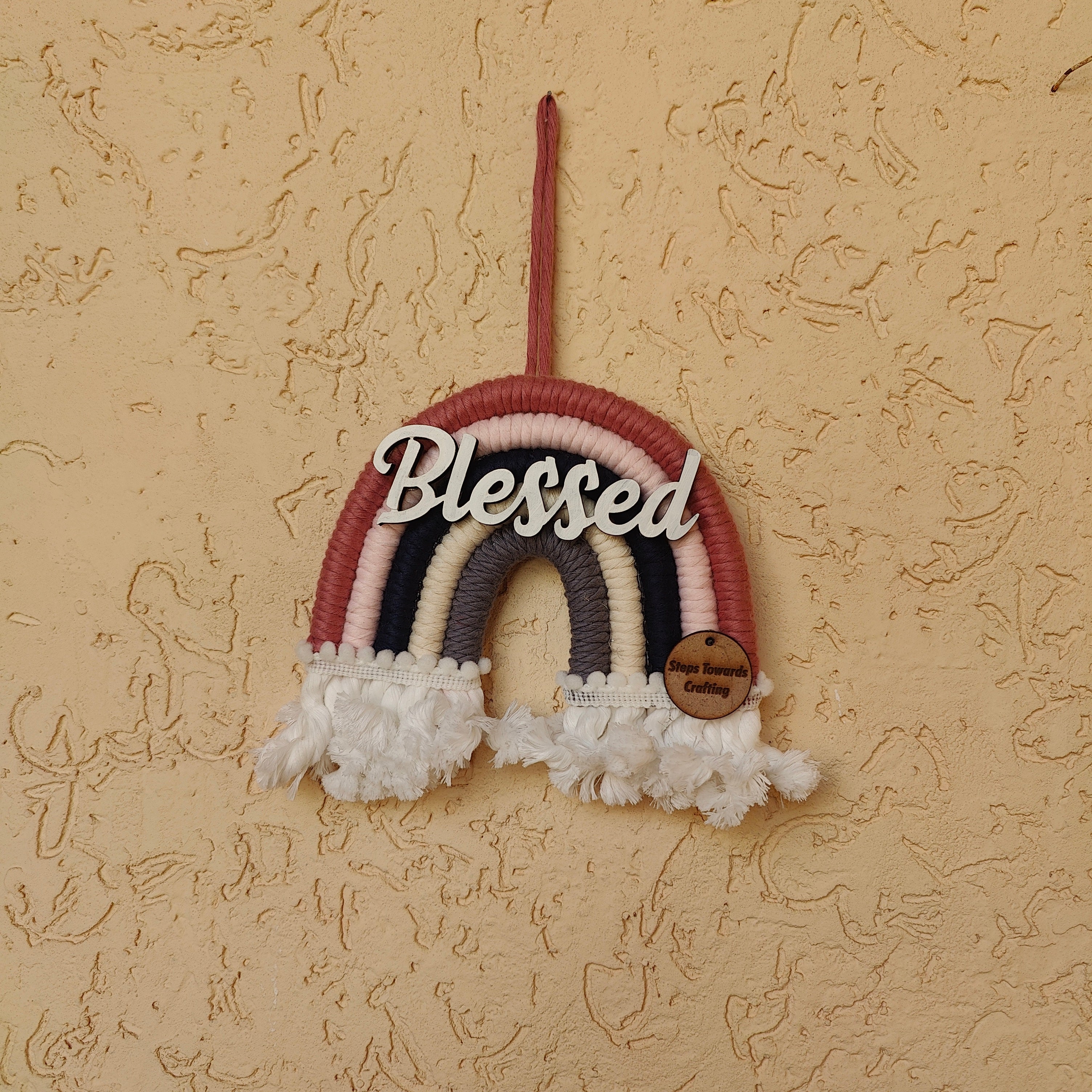 Macrame Nameboard - 5 Layer Mini Rainbow