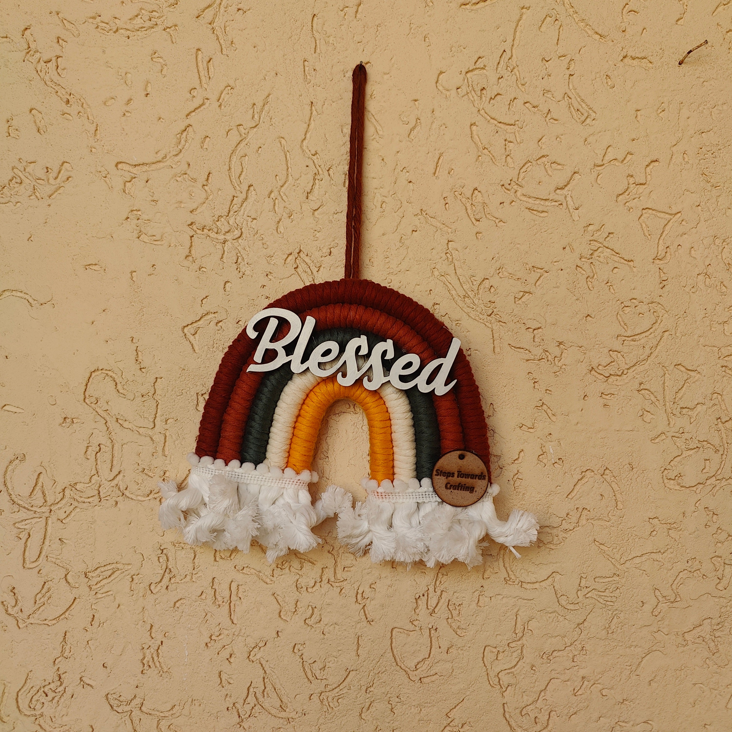 Macrame Nameboard - 5 Layer Mini Rainbow