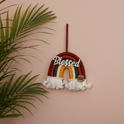 Macrame Nameboard - 5 Layer Mini Rainbow