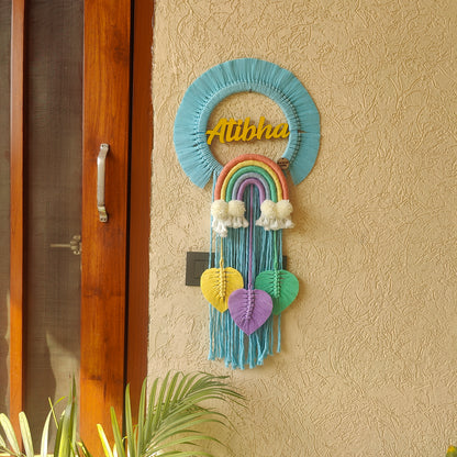 Macrame - Kids Name Plate Circle Shape