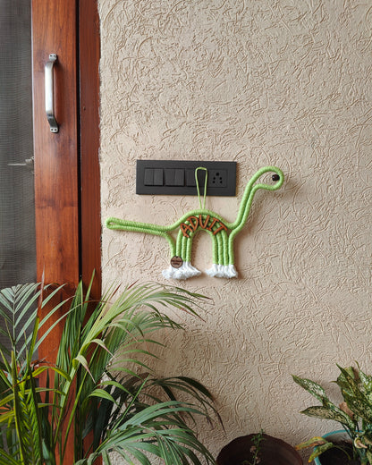 Macrame Dinosaur - Nameboard